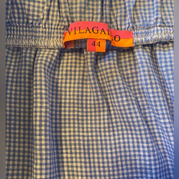 Vilagallo Astrid Gingham Long Skirt Lt Blue/White/Orange/Pink - Picture 2 of 2